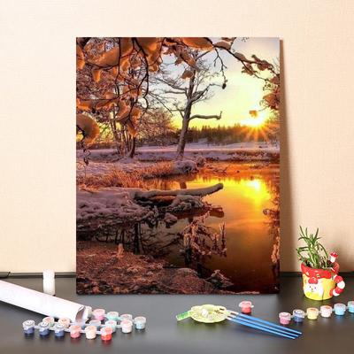 Painting By Numbers Hand Painted Decompression Canvas Painting Home Decoration DIY Digital Oil Painting