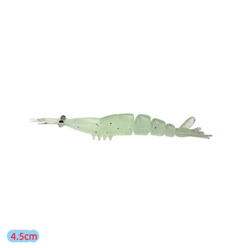 20Pcs Multi-Jointed Shrimp Bait Mini Soft Shrimp Fishing Lure 45/60Mm Artificial Baits Bass Silicone Fishing Tackle