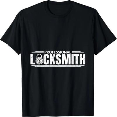 Mens Professional Locksmith Locksmithing Lock Picking Graphic T-Shirt