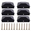 6Pcs Replacement Fence Post Cover Waterproof Fence Column Toppers Posts Top Protector  Patio