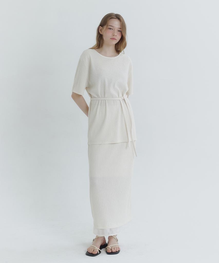 Micene Lilo Wrinkle T-Skirt Set