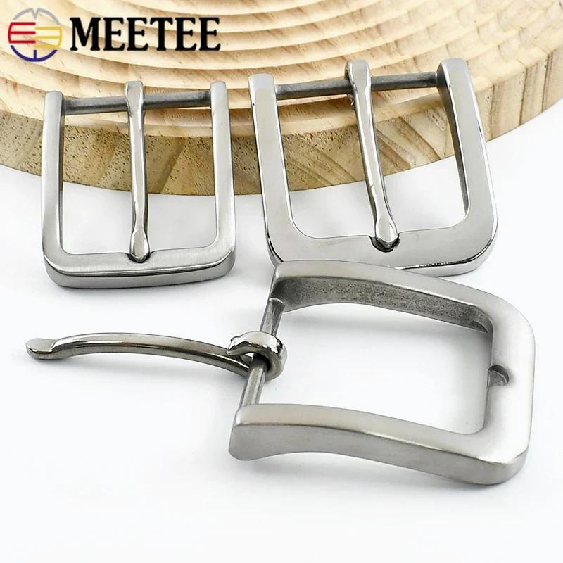 Boucle de ceinture Meetee 35/40mm en acier inoxydable Tête de ceinture pour homme Boucles à ardillon Décoration pour vêtements Accessoires de maroquinerie DIY