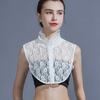 Elegant Detachable Fake Collar Easy To Match Adjustable Neckline Gift Lace Lapel Half Shirt  Women