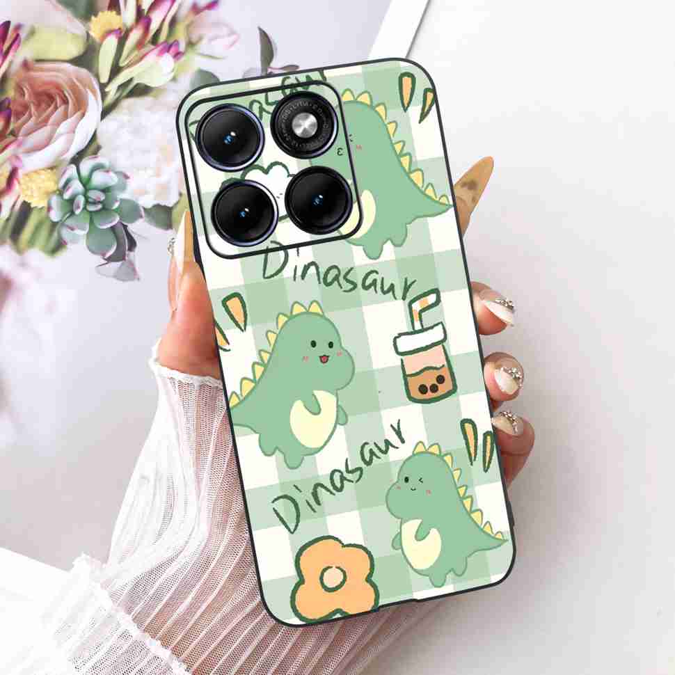 For Motorola Edge 70 Fusion 5G Case Cartoon Cat Panda TPU Black Cover For XT2605-1 XT2605-2 XT2605-4 Soft Silicone Phone Cases
