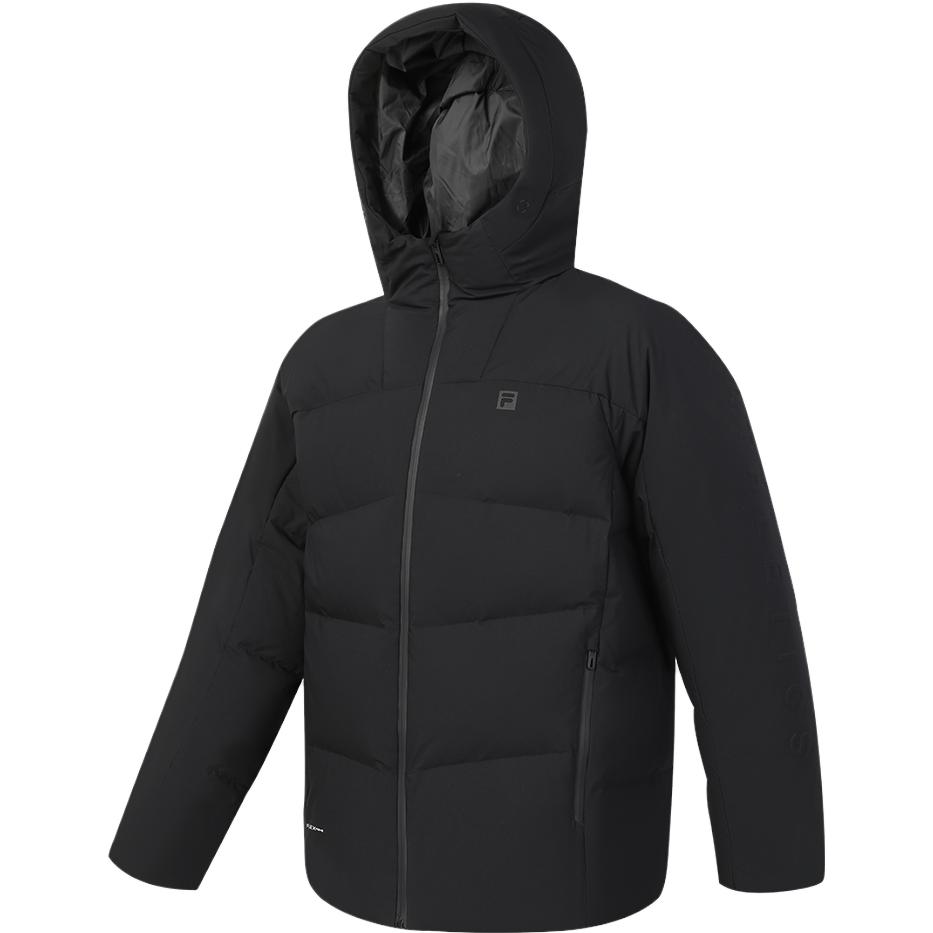 

Fila 2023 Зима Новая Пуховая Куртка Базовая Фитнес Баскетбол Спортивное Худи Мужская Верхняя Одежда Черный A11M341904F-BK L