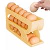 Automatische Scrollen Ei Rack Halter Lagerung Box Ei Korb Container Organizer Rolldown Kühlschrank Ei Spender Für Küche
