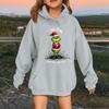 Children's Fashionable Casual Long-sleeved Loose Christmas Print Pullover Hooded Sweatshirt