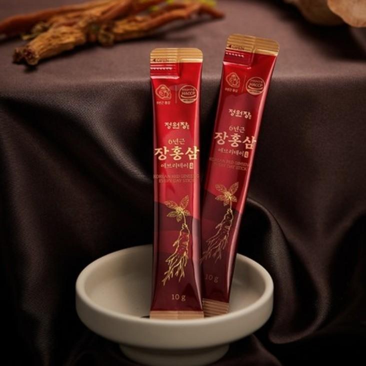 [Jeongwonjang] 6-Year-Old Everyday Jang Red Ginseng Stick (100 Packets), Korean health food