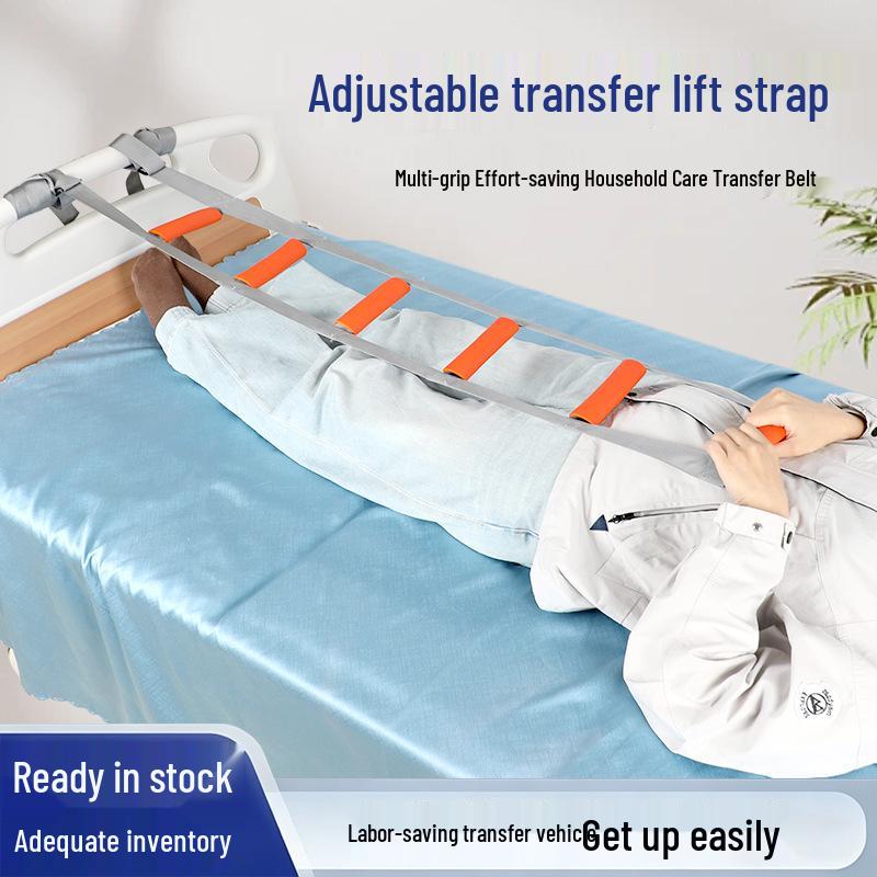 Portable Pull Rope for Bedridden Patients - Assists In Standing, Turning, and Getting Up
