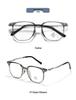 Ultralight TR90 Women's Fashion Polygon Eyeglass Frame with No-Feel Nose Pads, Prescription-Compatible, Large Face Fit