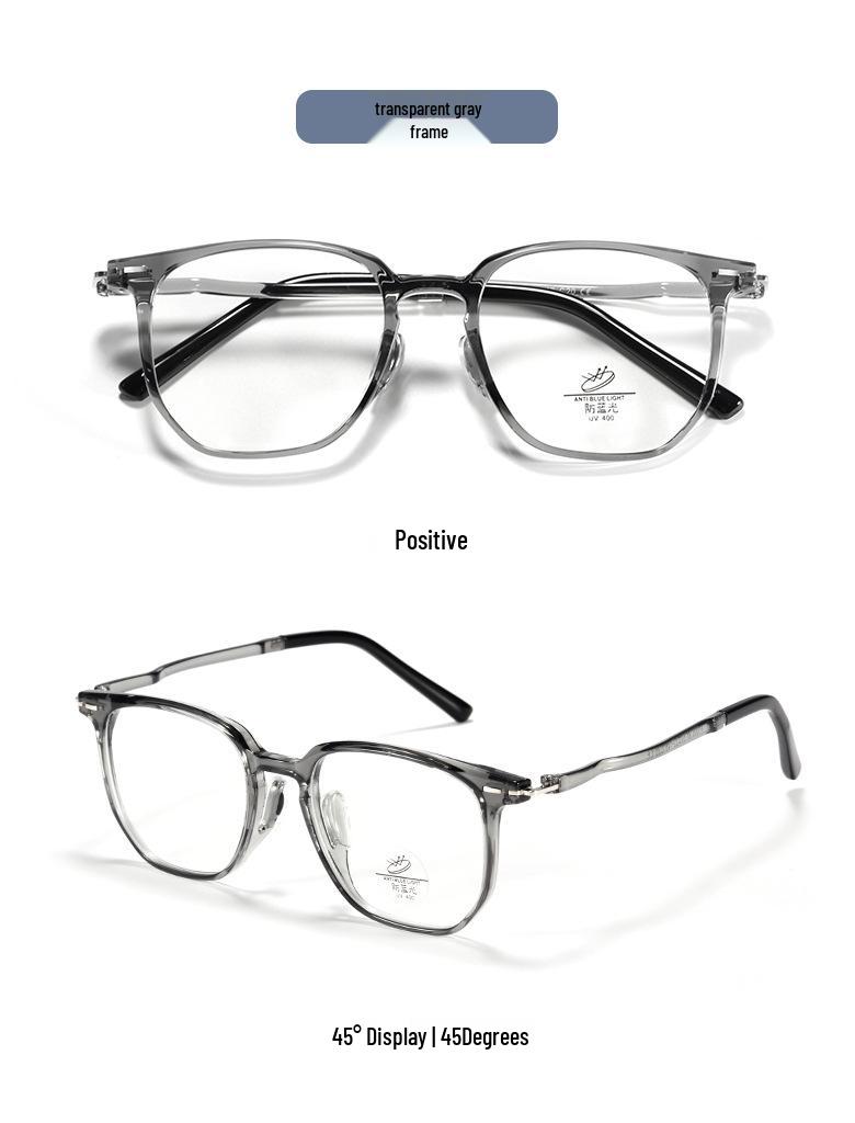 Ultralight TR90 Women's Fashion Polygon Eyeglass Frame with No-Feel Nose Pads, Prescription-Compatible, Large Face Fit
