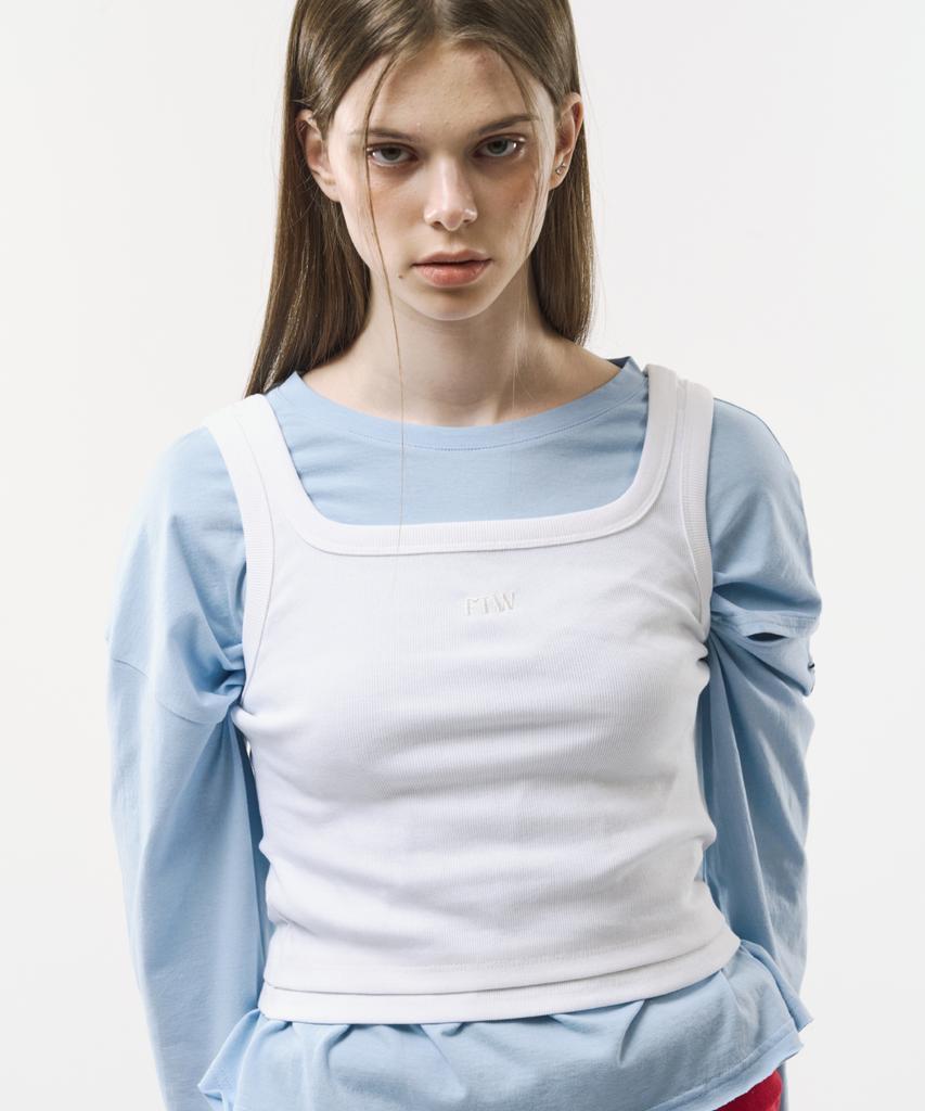 Podeowedeo Double Layered Sleeveless (Ivory)