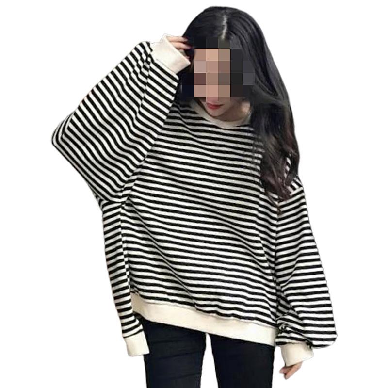 Loose Lantern Sleeve Hoodie Women Spring Autumn Trend Mid Long Top Fashion Thin Jacket