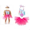 Doll Clothes Beautiful Dress with Headband Fits 18 " Dolls Hand Sewing Clothing Set