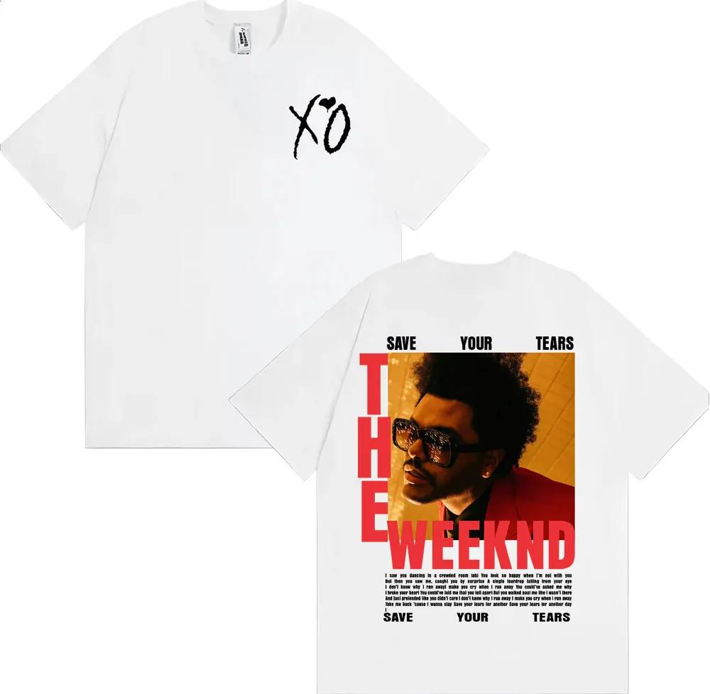 The Weeknd After Hours Til Dawn Europe 2026 T-shirt Men's Women Fashion Hip Hop Street T Shirts Summer Tops Cotton T-shirts