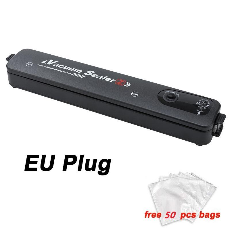 Household Dry Vacuum Sealer Machine 220V/110V Food Vacuum Sealer Free 10 Vacuum Bags Plastic Kitchen Food Storage Automatic Sealer