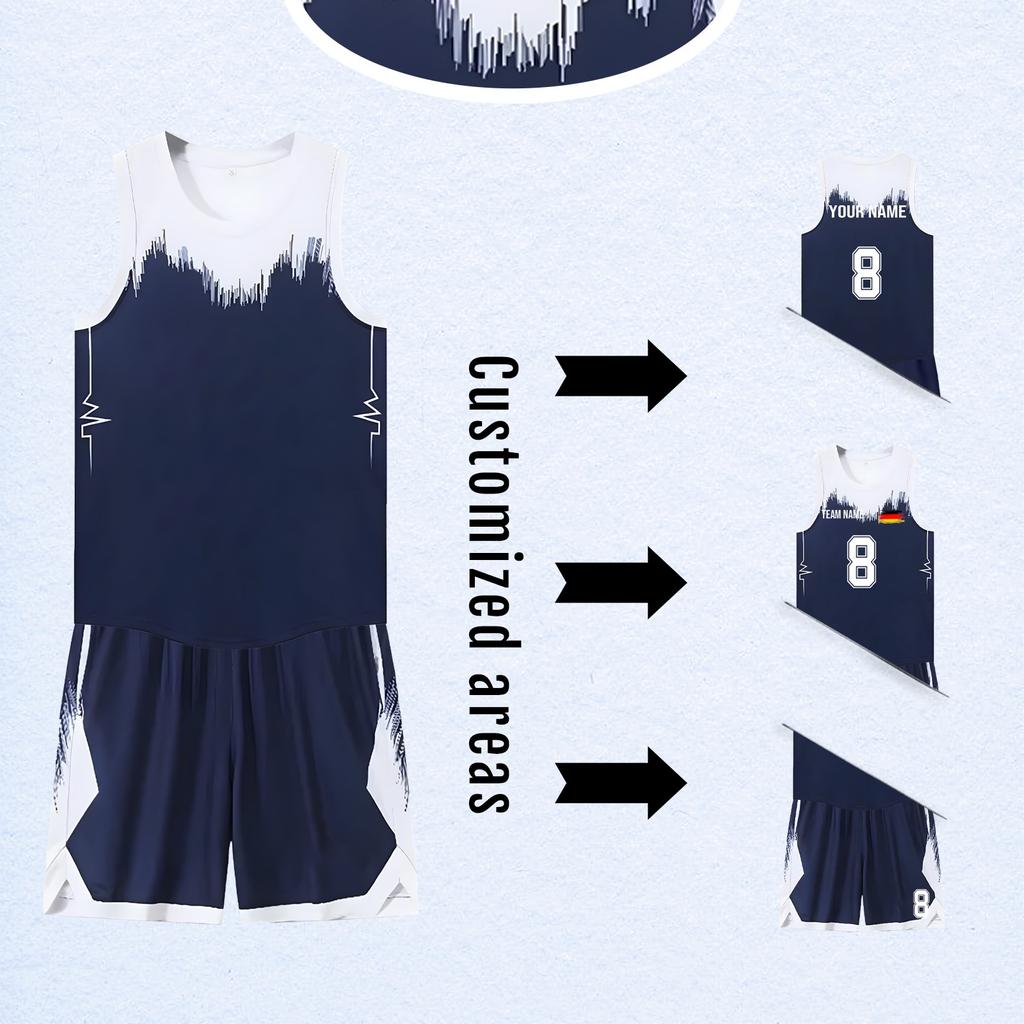 DIY Custom Adult And Children Three-piece Basketball Uniforms