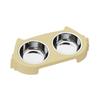 Cat Bowl Stainless Steel Cute Cat Food Bowl Cat and Dog Drinking Water Double Bowl Anti knock Large Capacity Pet Supplies
