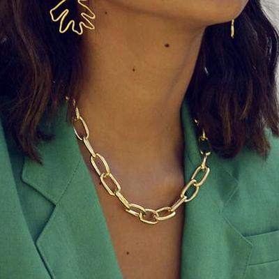 Punk Style Large Women 'S Neck Chain Necklace Big Choker Pendant And Necklace Steampunk Jewelry On The Neck  Grunge Collares