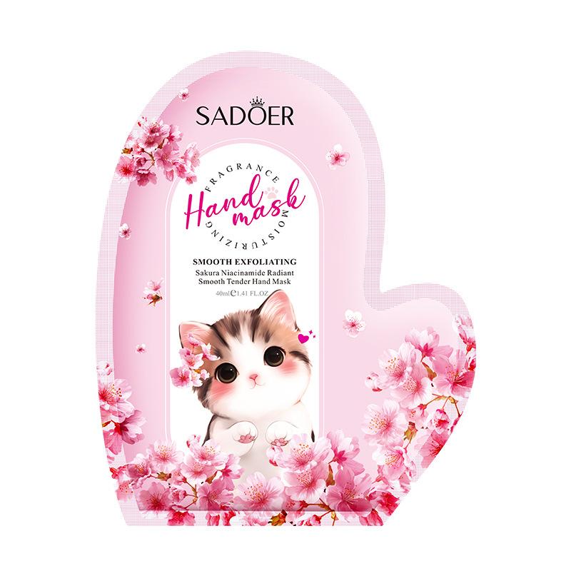 3pcs Sakura Hand Mask 40ml Niacinamide Hydrating Moisturizing Shiny Smooth Hand Mask Skin Care Products 1