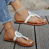 Fashion Women Slippers Outside Casual Beach Women Shoes Summer New Flats Flip Flop Sandals Walking Clip Toe Rome Buckle Ladies Slides