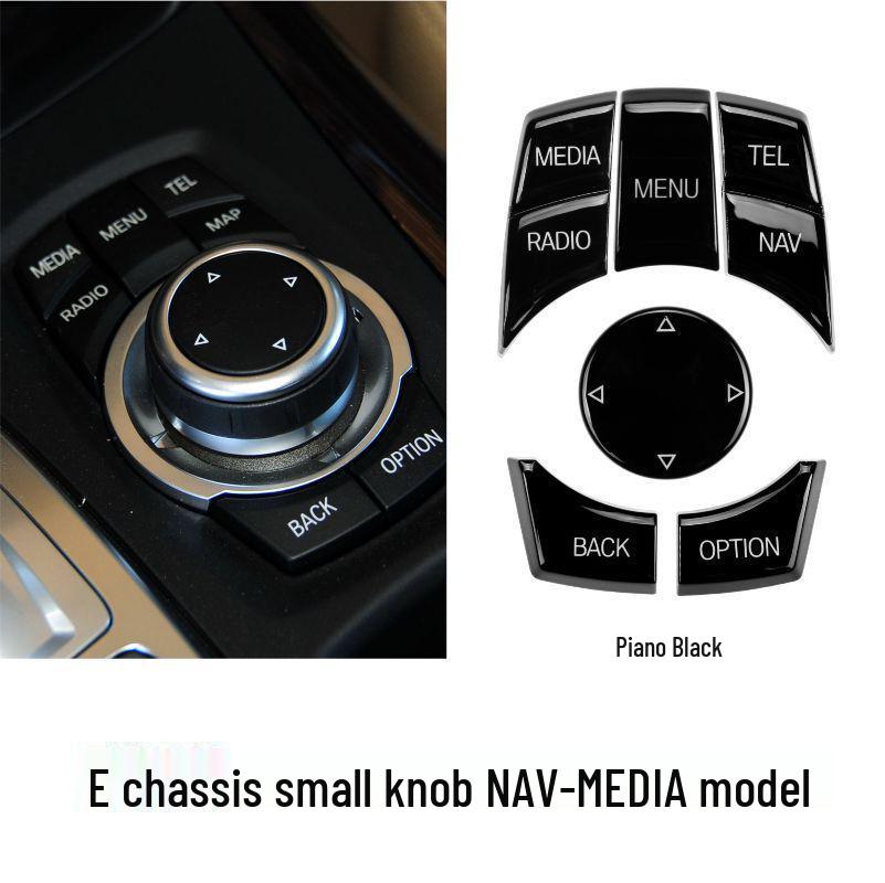 Compatible with BMW E Platform Central Control Multimedia Buttons for Older 3 Series, 5 Series, X5, X6, E90, E70 iDrive Controllers.