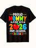 Proud Mommy of a 2026 Preschool Graduate Colorful Graphic Tee for Mom Graduation Celebration Gift Fa