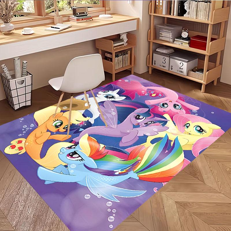 My Little Pony Print Rug, Washable Floor Carpet, For Entryway Dorm Laundry Room Office Study, Home Decor Birthday Christmas Gift