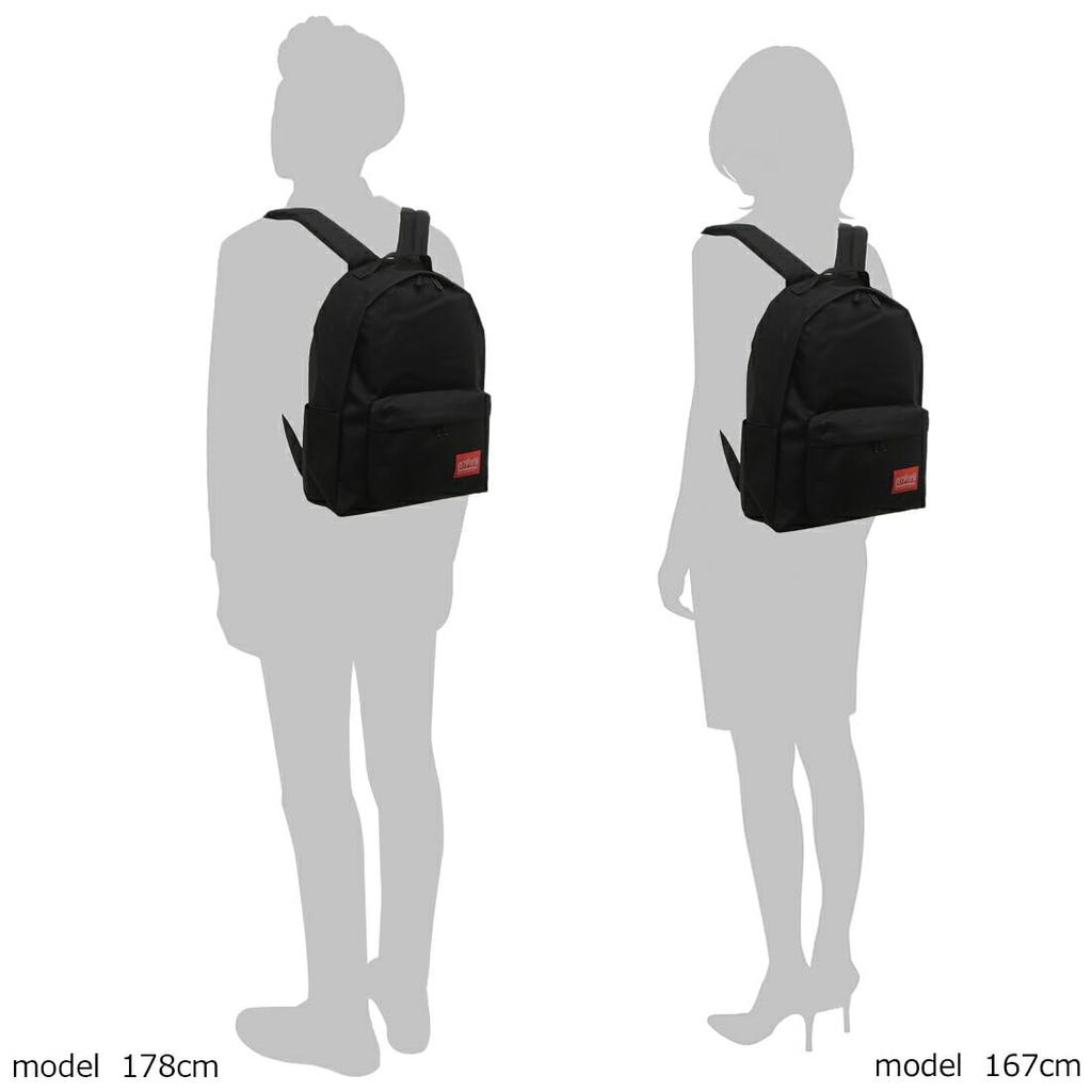 Backpack Big Apple Backpack Black 1210JR2 blk Compatible with A4 [Manhattan Portage] Men's Women's [Product]
