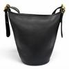 Excellent COACH Shoulder Bag Old Coach Black Glove Leather Women 9953 Used