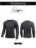 Men's Solid Color Long Sleeve Compression Sport Shirt - Sweat-Wicking, Quick-Drying, Elastic Fitness Running Top