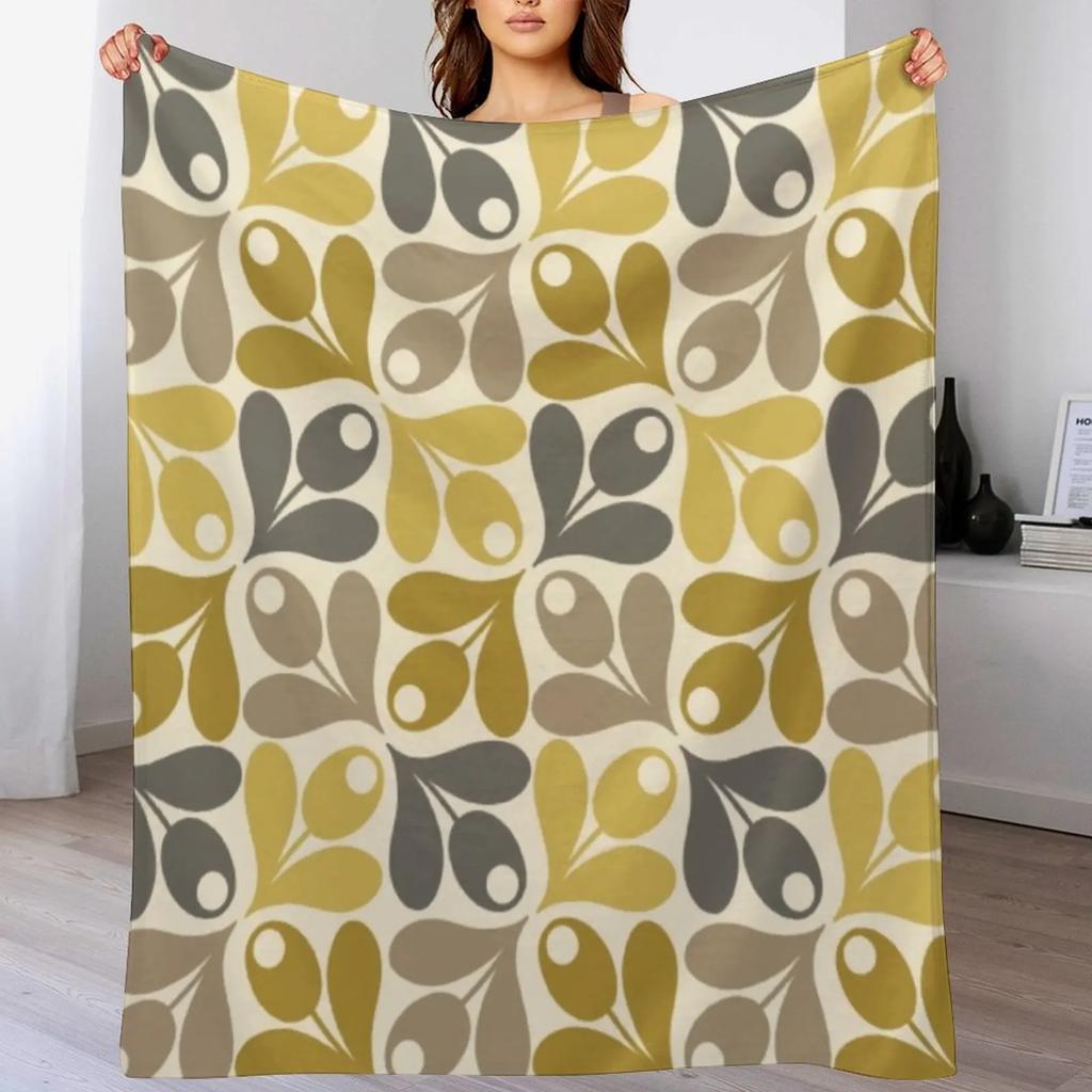 Neue Orla Kiely Eichelblumen, Kiely Muster, Orla Kiely Abstrakte Blumen Wohndecke Weichste Bettplaid Decken unds Decken