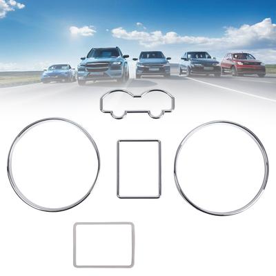 Chrome Gauge Cluster Bezel Silver Chrome Speedometer Dash Rings Bezel Trim for VW Golf MKIV 97-03 Jetta Bora MKIV 99-05