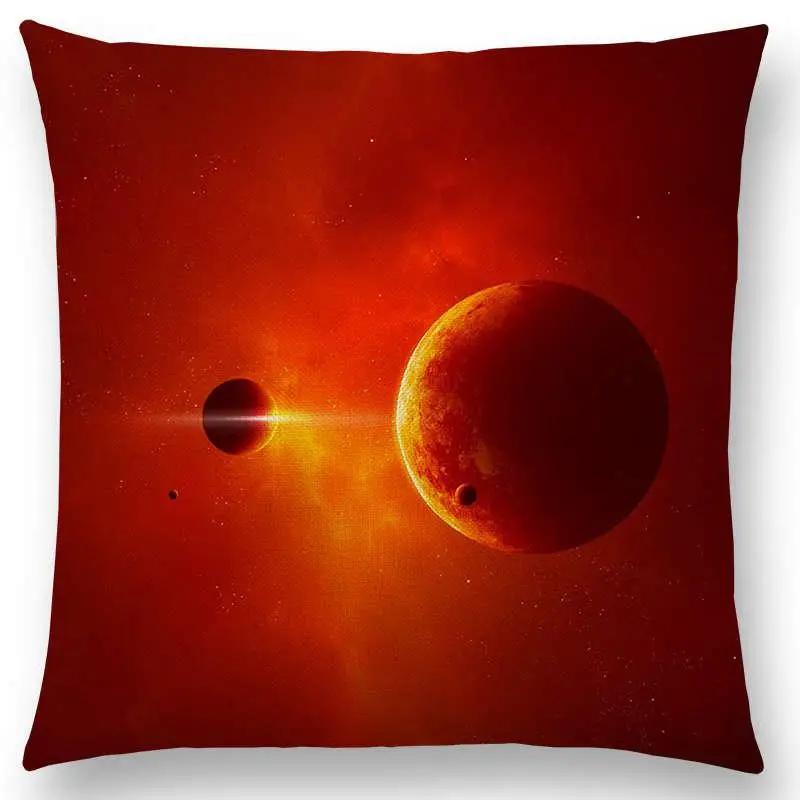 New Mysterious Universe Vast Outer Space Beautiful Planets Amazing Galaxy Dream Stars Cushion Cover Sofa Throw Pillow Case