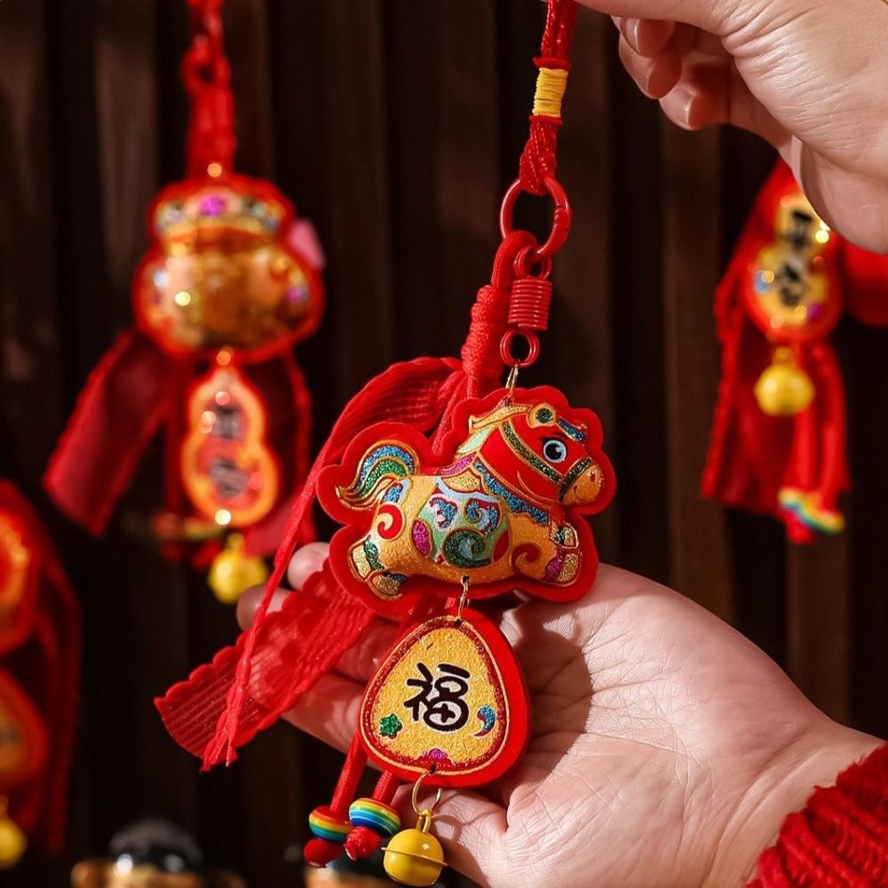 Traditional Blessing  Wind Chime Gourd Blessed Bag Pendant Lunar New Year Ornament  Festive Season