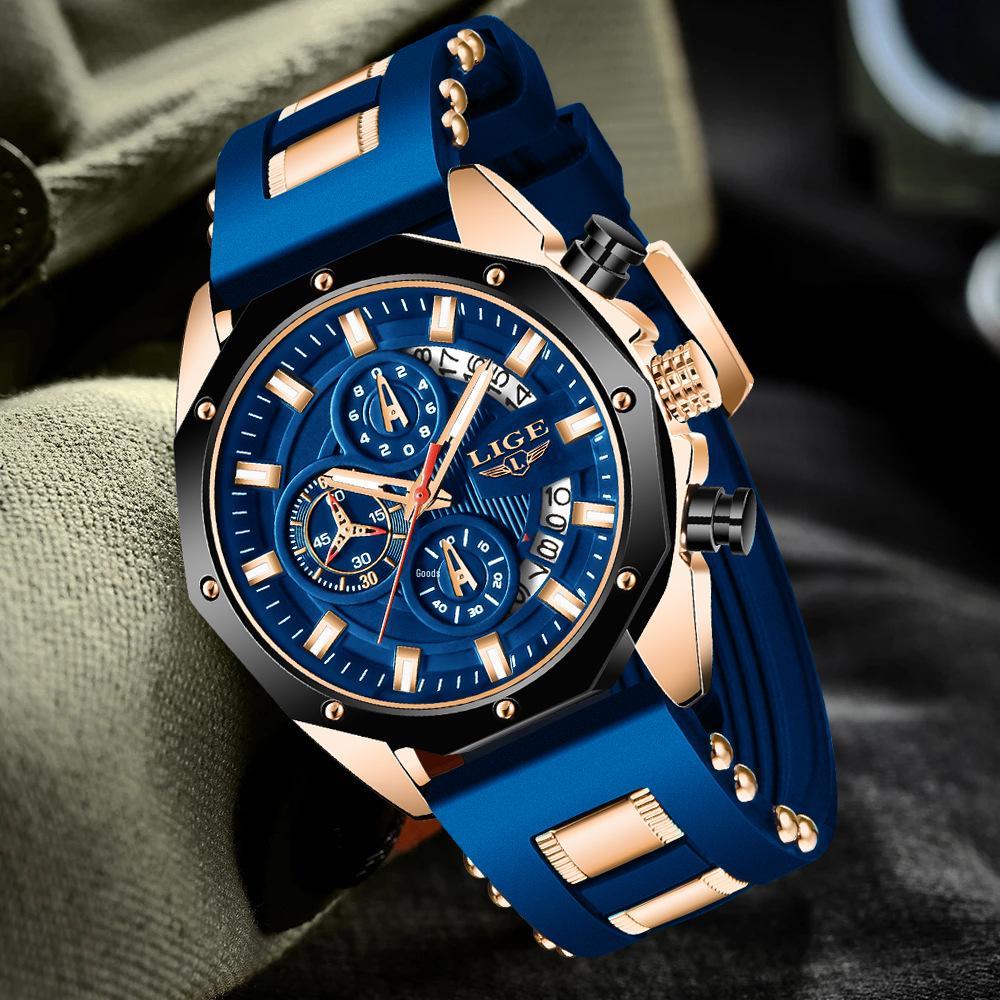 LIGE Multi-function Waterproof Sports Watch