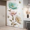 Orchid Wall Stickers DIY Decoration Living Room Home Decor Flowers Bedroom Art Decals