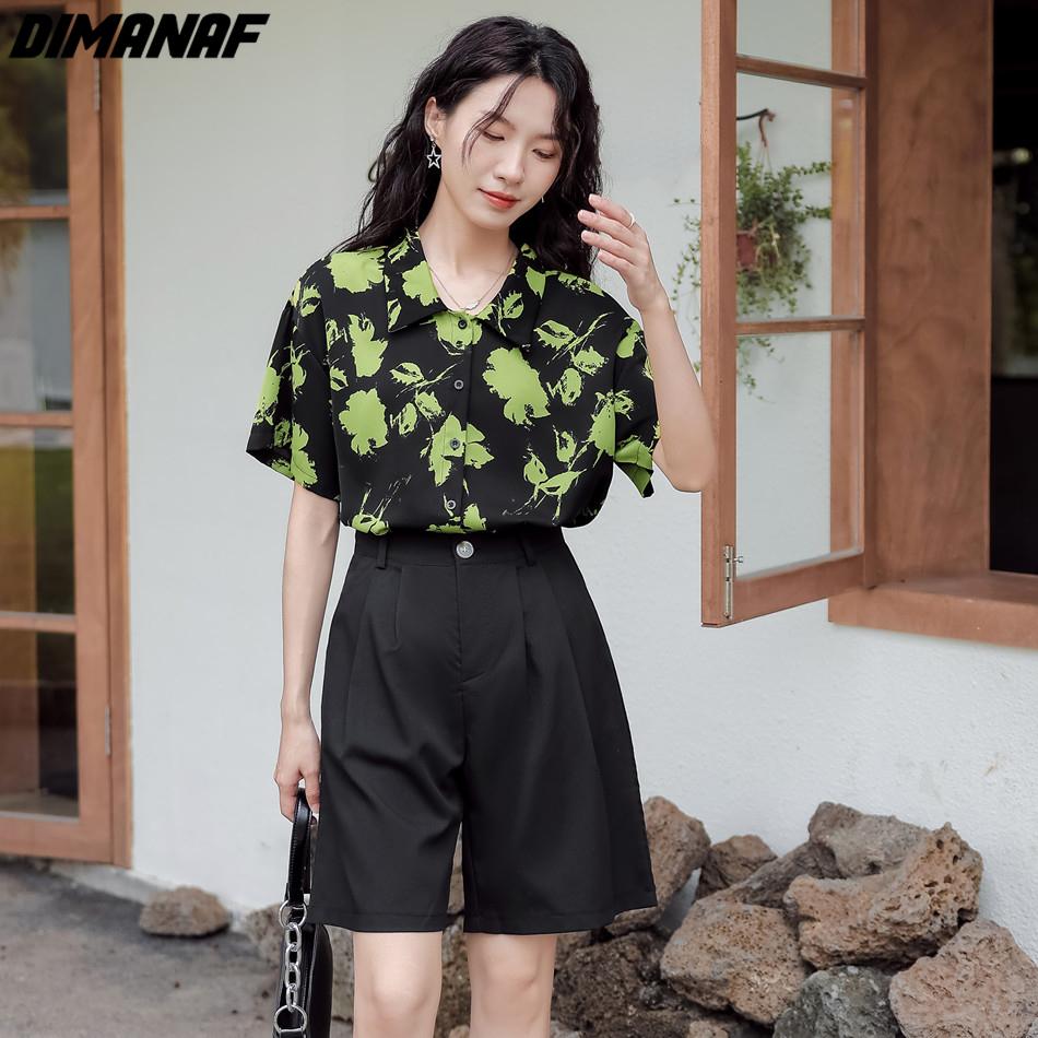 

DIMANAF 2024, летние женские футболки больших размеров, летние рубашки, женские топы, футболки, свободная повседневная шифоновая рубашка с принтом листьев