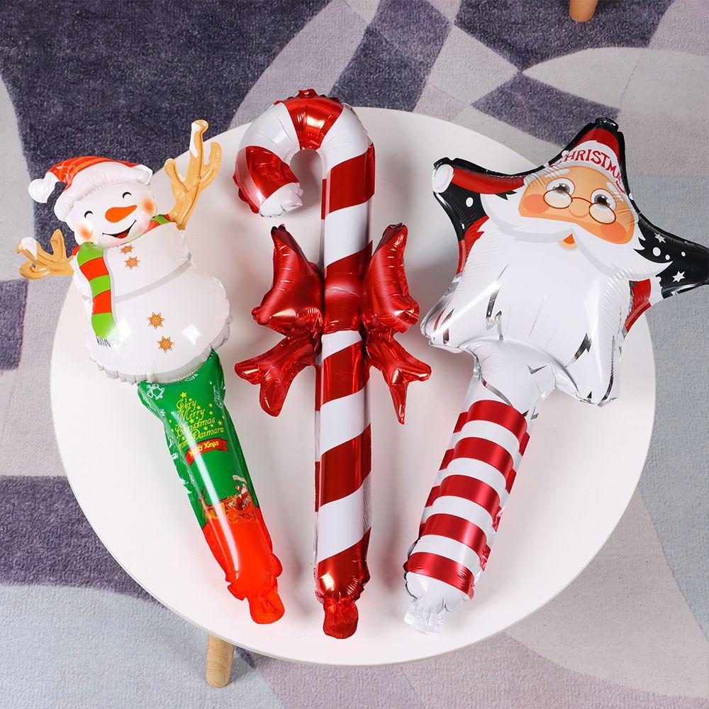 Gift Inflatable Toys Christmas Decor Santa Claus Xmas Ornament Snowman Elk Deer Helium Foil Balloon