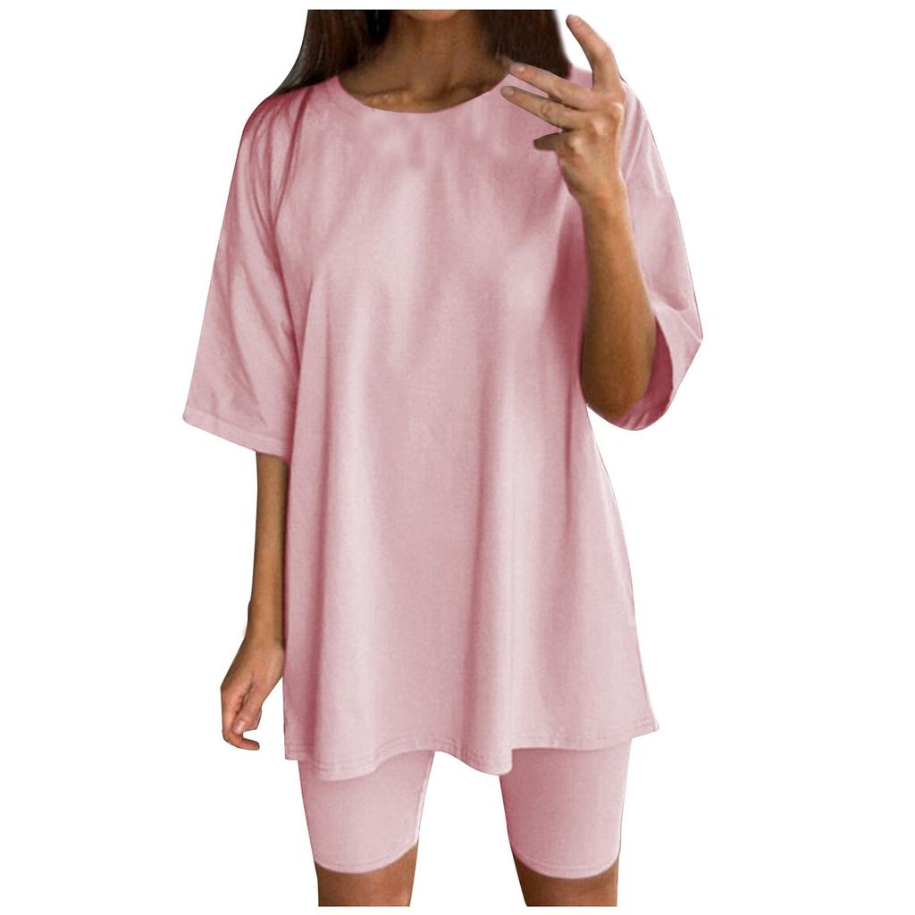 Módní dámský jednobarevný volný a zeštíhlující pásek sportovní ležérní dámský oblek