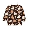 Kinder 3/4 Ärmel Tops Casual Print T Shirt Rundhals Pullover Bluse