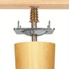 1pcs Leg Mounting Plates Furniture Leg Plates Grade Flat Mounting T-Plates Hanger Bolts Screws Strengthen Furniture Couch Seat