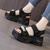 Water Diamond Sandals Korean Version Women's 2025 Summer New Fashionable, Lightweight and Soft-soled Beach Women's Shoes