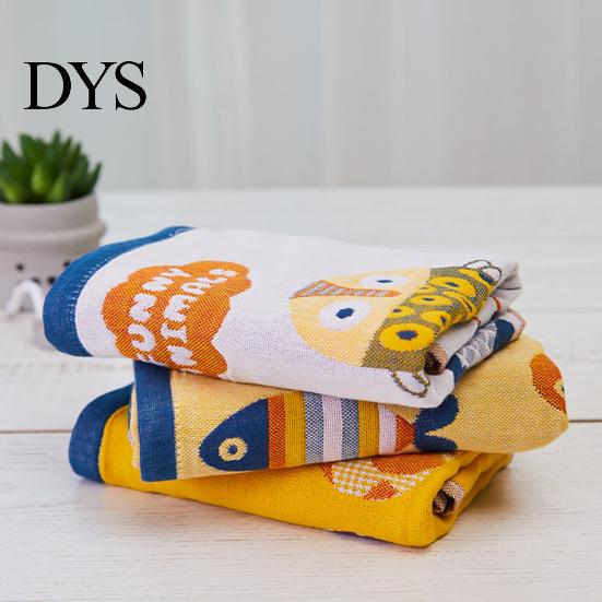 Towel Baby Soft Skin-touch 4-layer Comfortable Non-Irritating Cleaning Hand Skin Cotton Various Prints Face for Kindergarten Bathroom