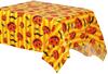 Halloween Foil Tablecloth Pumpkins Spiders 132x178cm