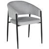 Upholstered Chair Sarano Grey Fabric