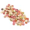 Flower Buttons Retro Rich   Vivid Colors   Wood Wide Application Craft Buttons for Clothing Bag