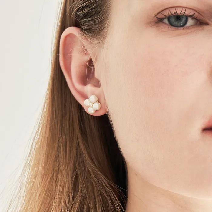 COTOIT_Flower Pearl Earring
