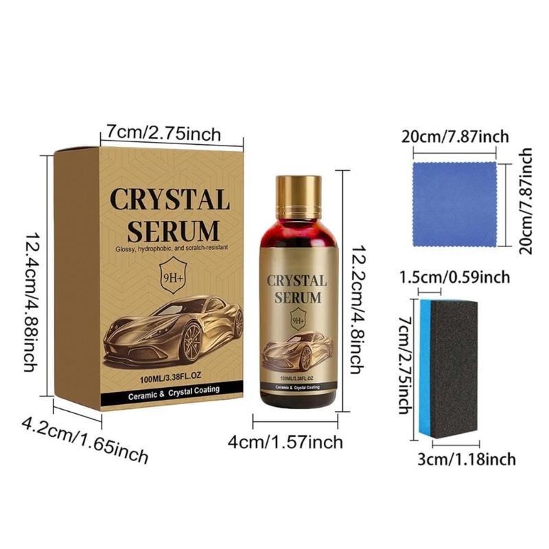Advanced Car Paint Protection Kit Ceramic Coating Liquid With SiO2 Formula To Enhancing Gloss And Prevent Scratches