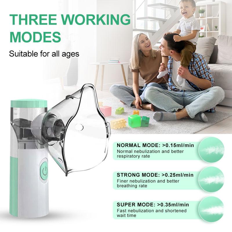 Medizinischer stiller Mesh-Vernebler für Erwachsene und Kinder, tragbarer Asthma-Inhalator, Zerstäuber, Gesundheitspflege, tragbarer Mini-Vernebler, Luftbefeuchter